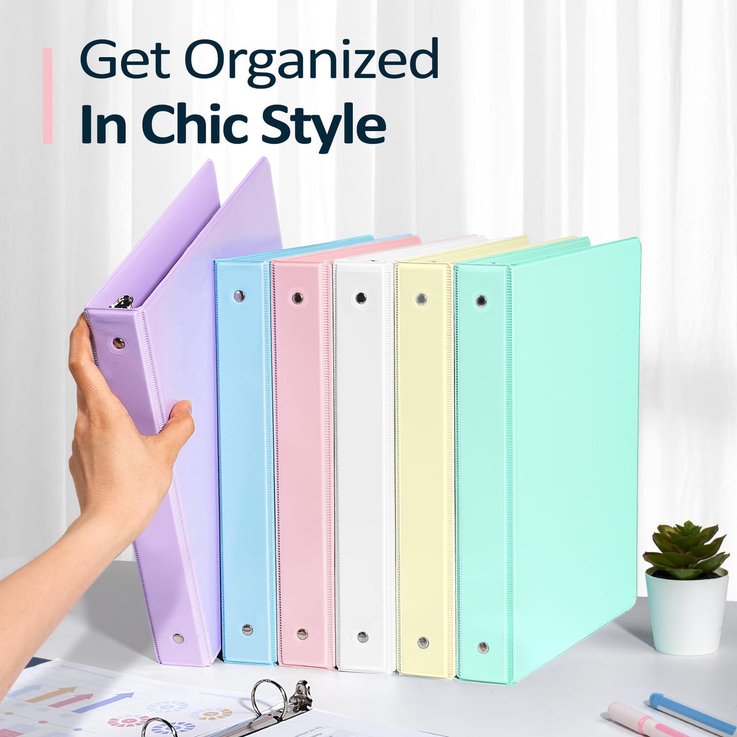 Sooez 3-Ring Binders